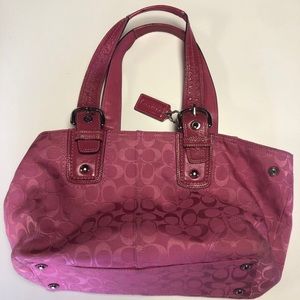Coach over the shoulder satchel/tote